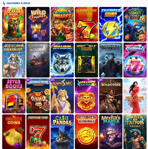 Sélection exclusive de machines à sous chez Posido Casino